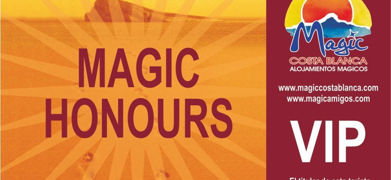 VIP Magic Honours Card, more than a special Club Magic Rock Gardens Hotel Benidorm VIP Magic Honours Card, more than a special Club Magic Rock Gardens Hotel Benidorm